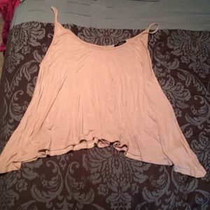Forever 21 Nude Flowy Tank Top